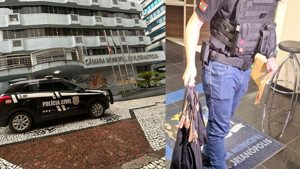 URGENTE: Polícia cumpre mandados na Prefeitura e Câmara de Florianópolis