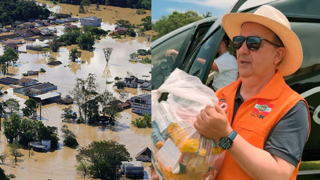 Jorginho anuncia R$ 150 mi após enchentes; saiba quanto cada cidade receberá