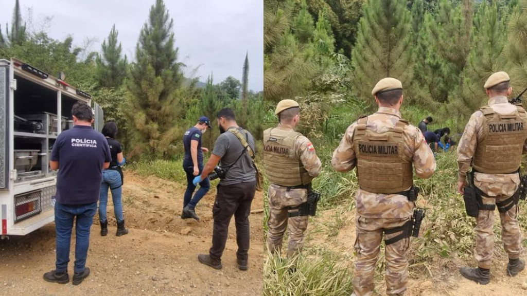 URGENTE: Dois corpos são encontrados em área de mata em Barra Velha