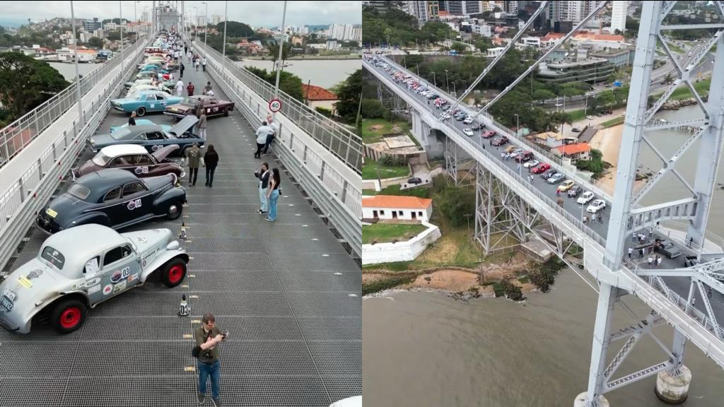 Rally de carros antigos agita Florianópolis em sua 2ª edição