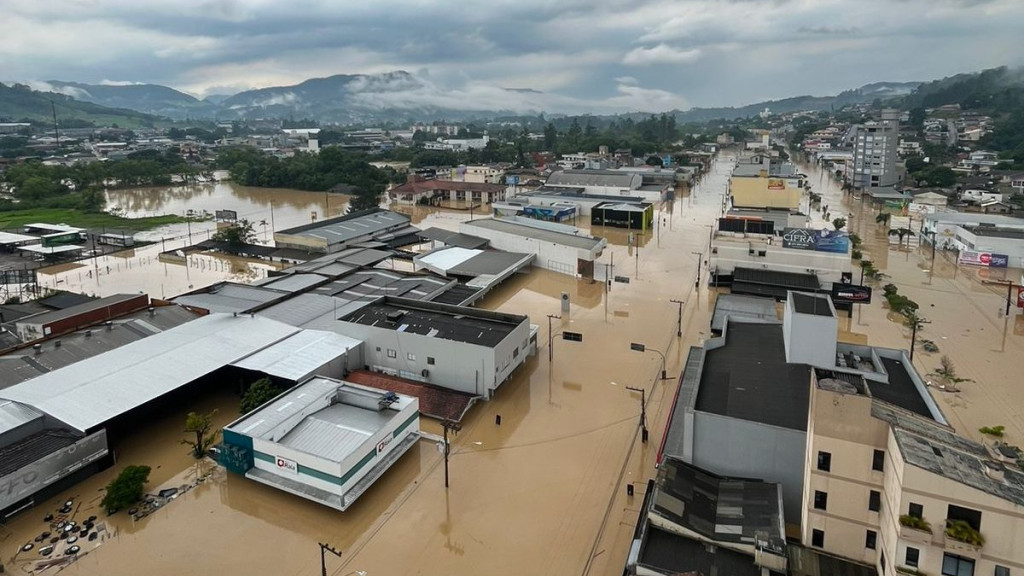 Rio do Sul aumenta cotas de inundações após nova previsão de chuvas intensas