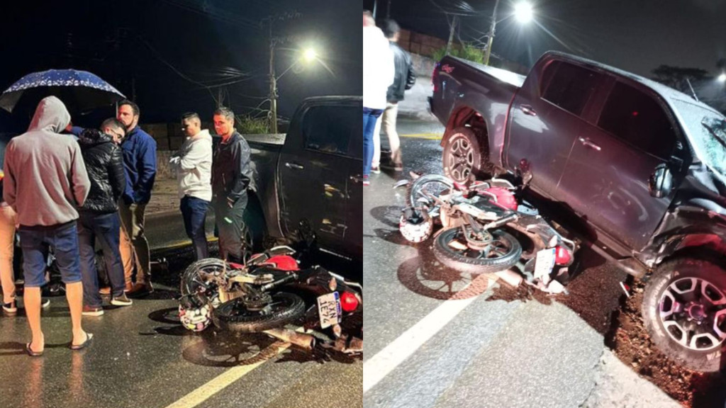 Reunião de partido em Tijucas termina em acidente na SC-410