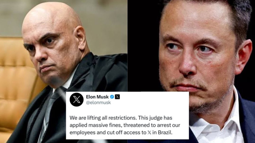 URGENTE: Musk diz que Moraes ameaçou prender funcionários do Twitter e acusa censura do STF