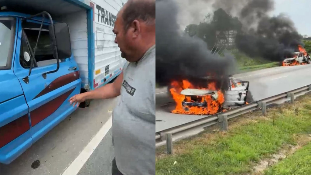 URGENTE: “Foi Deus”, desabafa caminhoneiro após escapar de ‘salve geral’ de facção em Santa Catarina