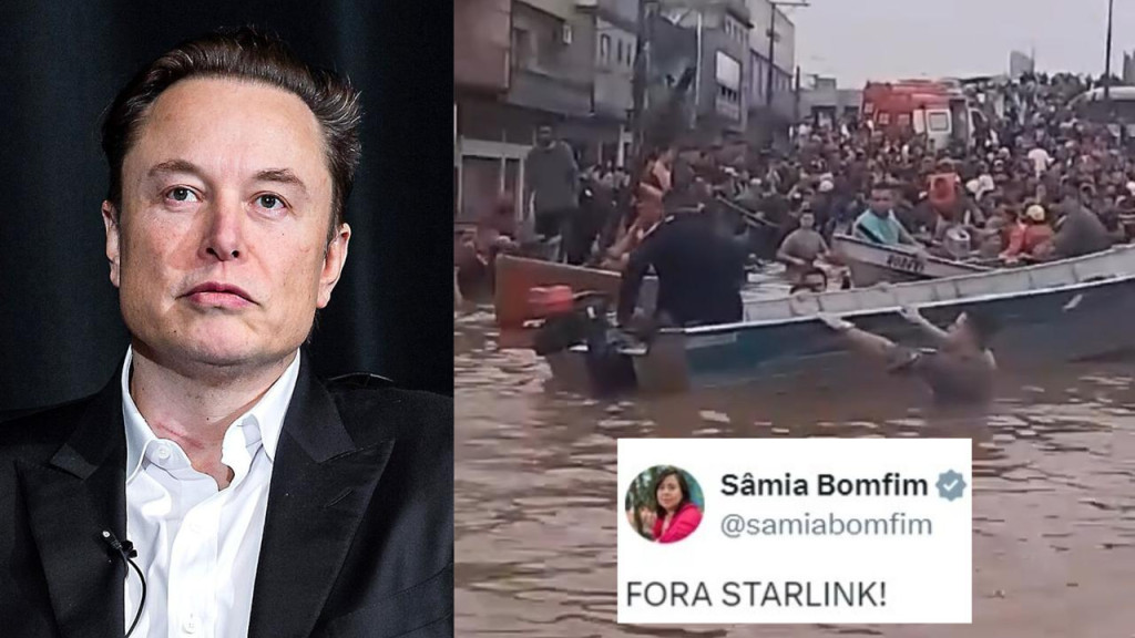 Starlink de Elon Musk salva vidas no RS, mas PSOL quer banir do Brasil