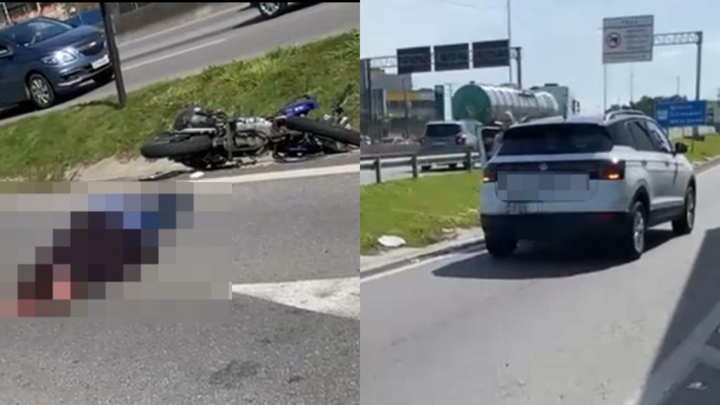 Motociclista morre após colisão com veículo às margens da BR-101, em São José