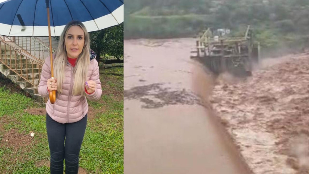 URGENTE: Barragem estoura no Rio Grande do Sul e prefeita grava vídeo desesperada