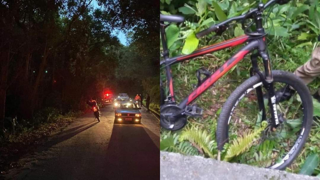 Jovem morre em acidente de bicicleta no morro entre Cabeçudas e Praia Brava em Itajaí