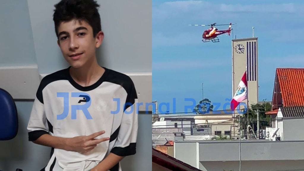 Menino de Tijucas recebe alta após acidente em jogo de futebol