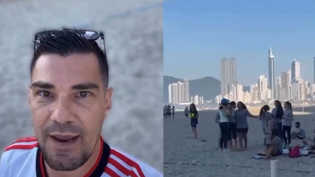 "Donos da praia": professor diz que crianças foram expulsas por atletas de Beach Tênis, em Balneário Camboriú