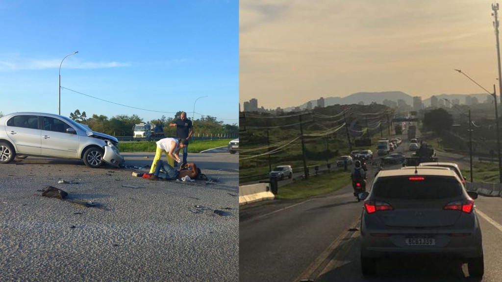 Motoristas enfrentam mais uma manhã caótica no trânsito de Porto Belo e Itapema