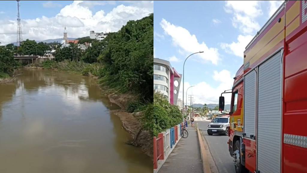 Homem desaparece no Rio Tijucas após tentar salvar mulher, em São João Batista