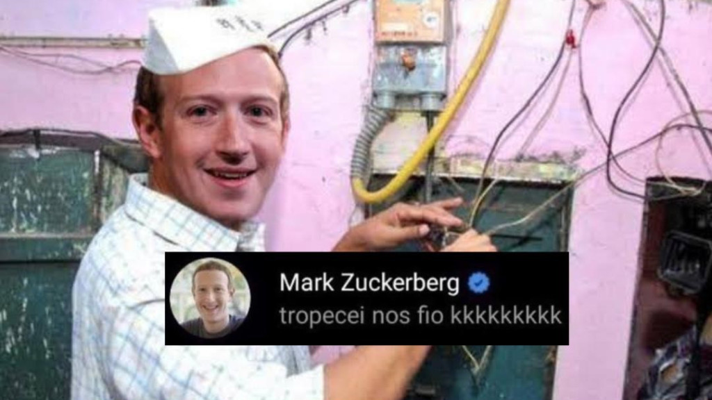 Zuckerberg 'tropeça no fio' e derruba Instagram mundialmente