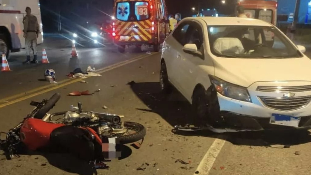 Acidente de trânsito mata motociclista de 19 anos