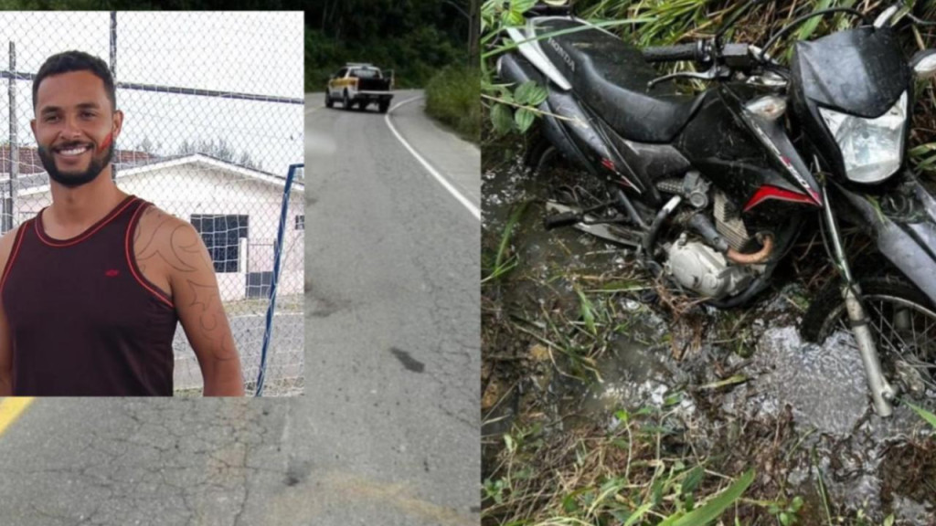 Motociclista cai de moto e morre após tentar pedir ajuda em Penha