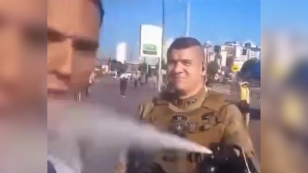 Vídeo polêmico em Florianópolis mostra abordagem da PM: “spray na cara”