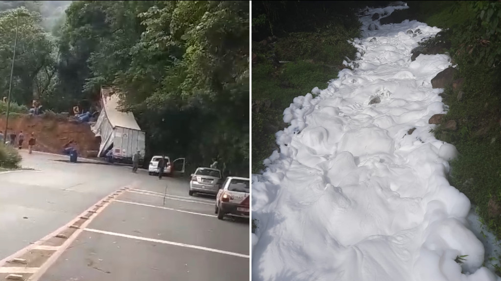 Freios falharam, conta caminhoneiro após 'tragédia ambiental' em Joinville