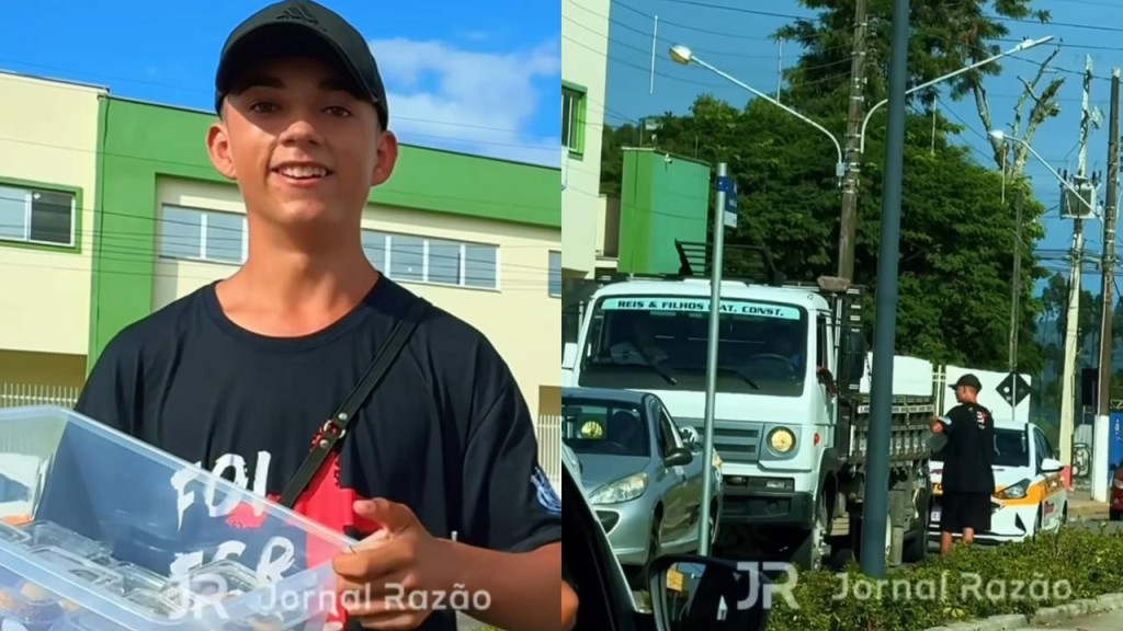Adolescente faz sucesso vendendo brigadeiros com sorriso no rosto em Tijucas