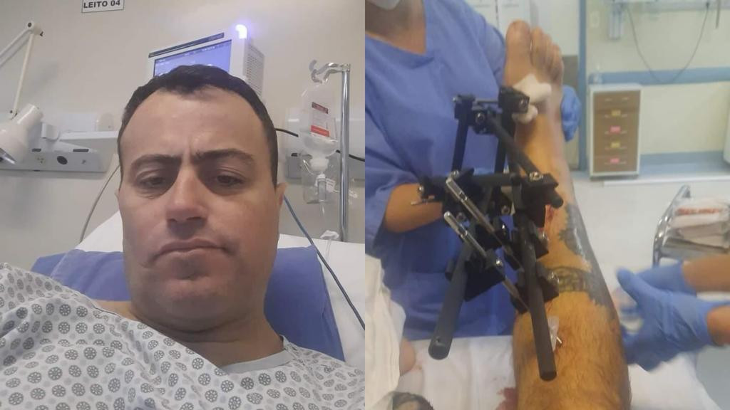Motoboy sofre acidente em Tijucas e precisa de ajuda