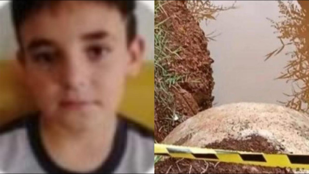 Menino de 12 anos morre afogado após cair em um bueiro durante chuva