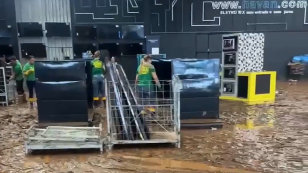 VÍDEO: Havan luta para se reerguer em Lajeado após enchentes do Rio Grande do Sul