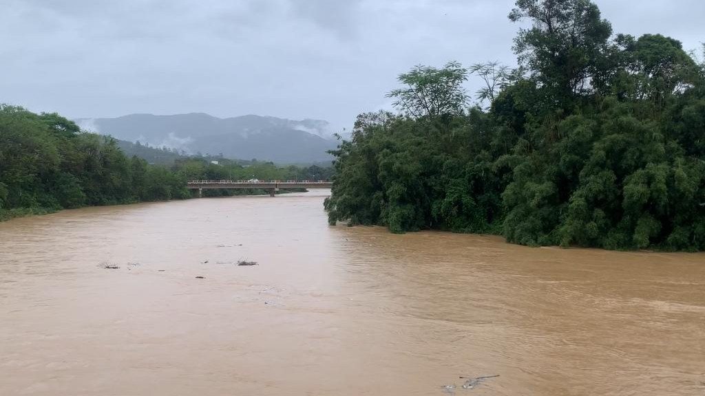 ALERTA: Nível do Rio Tijucas sobe 10cm e começa a preocupar