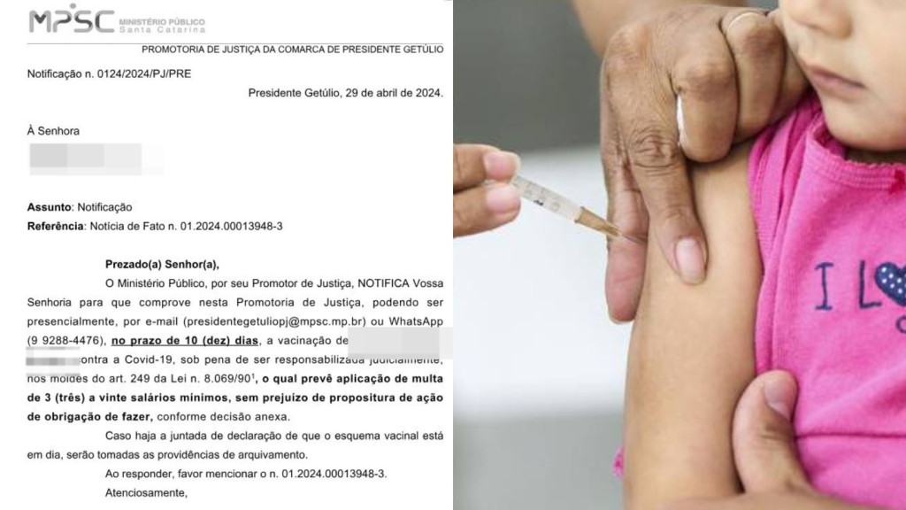 MPSC ameaça multar centenas de pais que não vacinaram crianças contra a Covid
