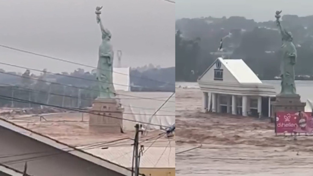 URGENTE: Enchente ameaça derrubar loja da Havan e barragens no Rio Grande do Sul