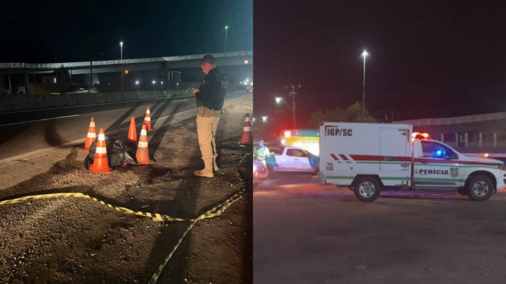 Homem morre após ser atropelado na BR-101, entre Tijucas e Porto Belo