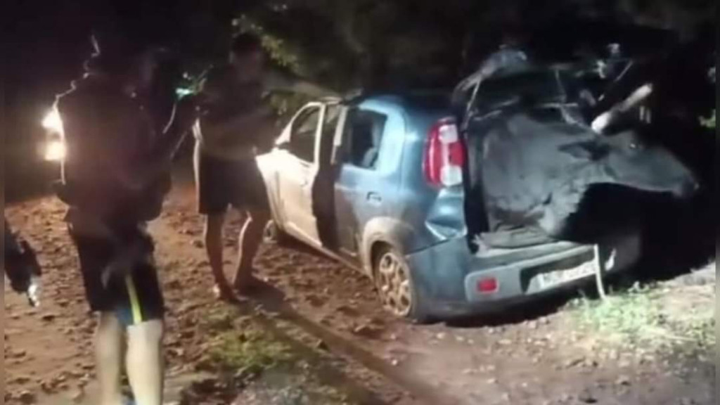 Boi furtado é encontrado dentro de carro abandonado