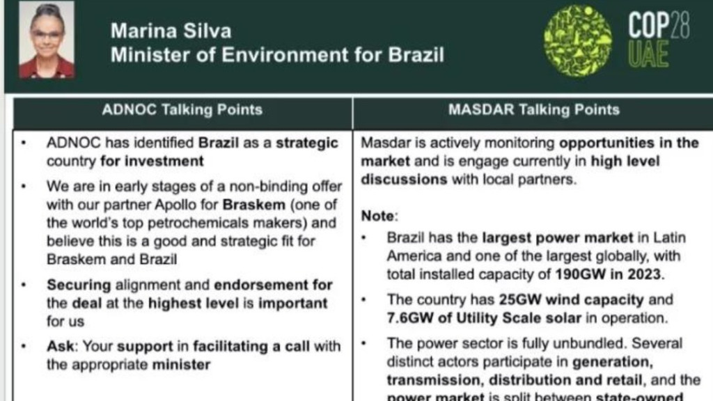Escândalo na 'Cúpula do Clima' envolve o Brasil e documentos vazados