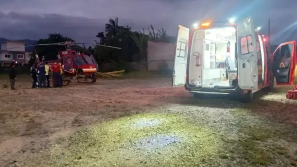 Mulher bate moto em muro e mobiliza Arcanjo em São João Batista