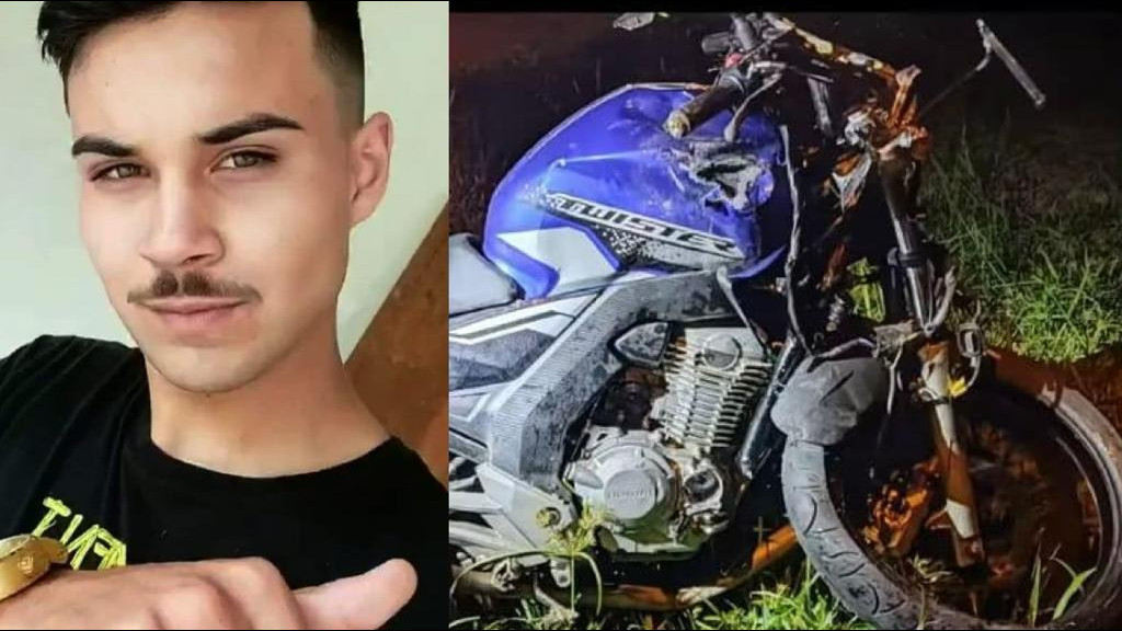 Jovem morre após acidente entre carro e moto na SC 415