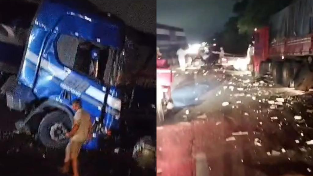 URGENTE: Grave acidente bloqueia BR-101 em Barra Velha