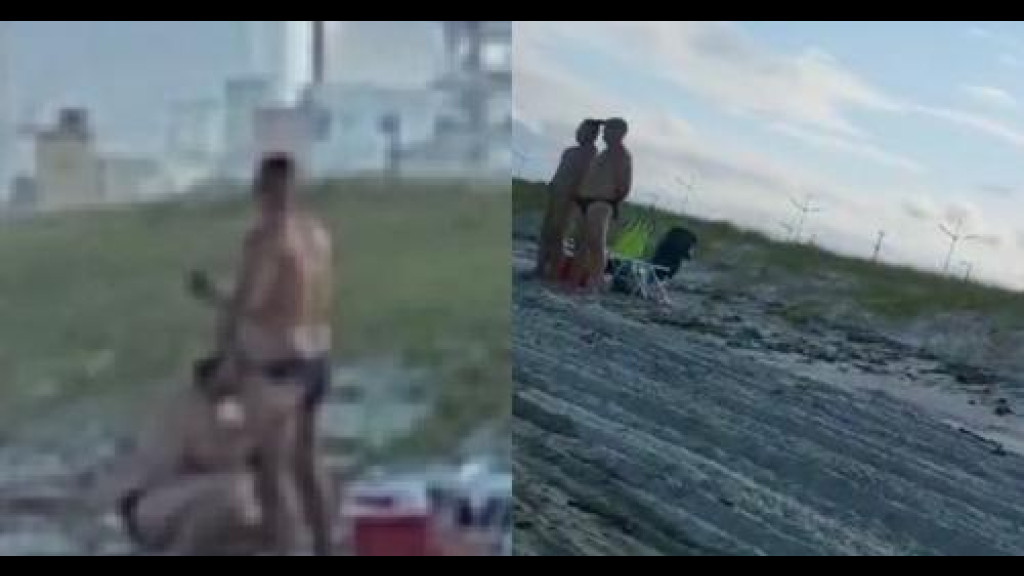 Morador flagra homens fazendo sexo oral em praia de SC
