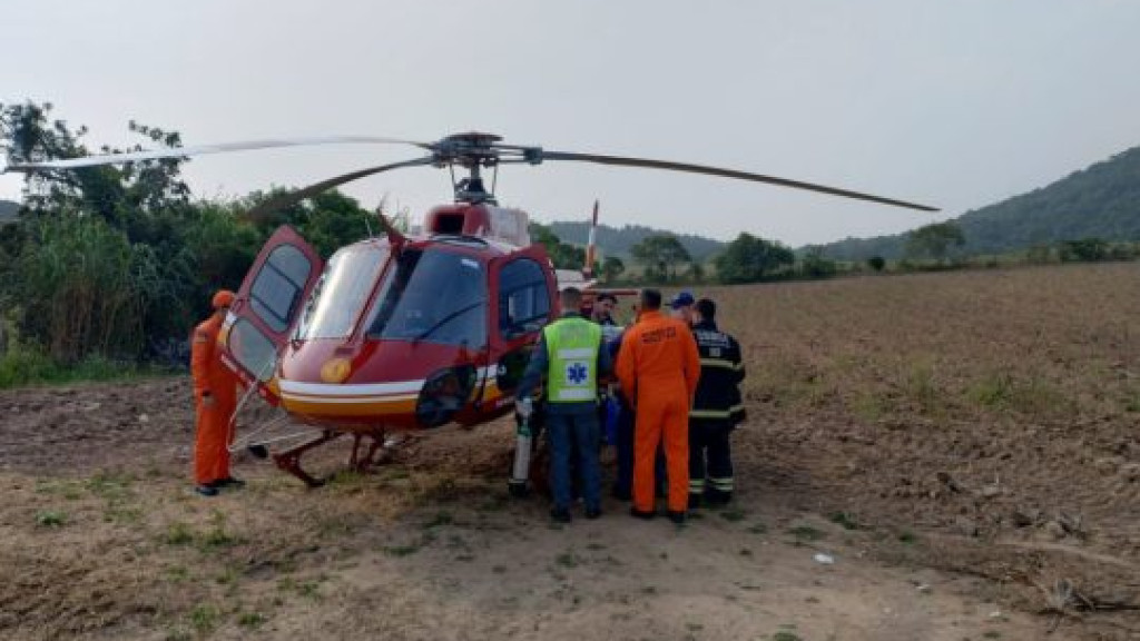 Jovem sofre grave acidente de moto em Biguaçu e pode ter pé amputado