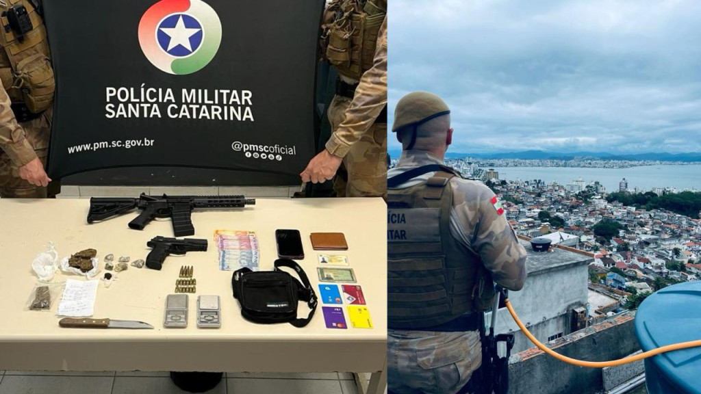 PMSC mata traficante e  apreende fuzil em operações  em Florianópolis e Palhoça
