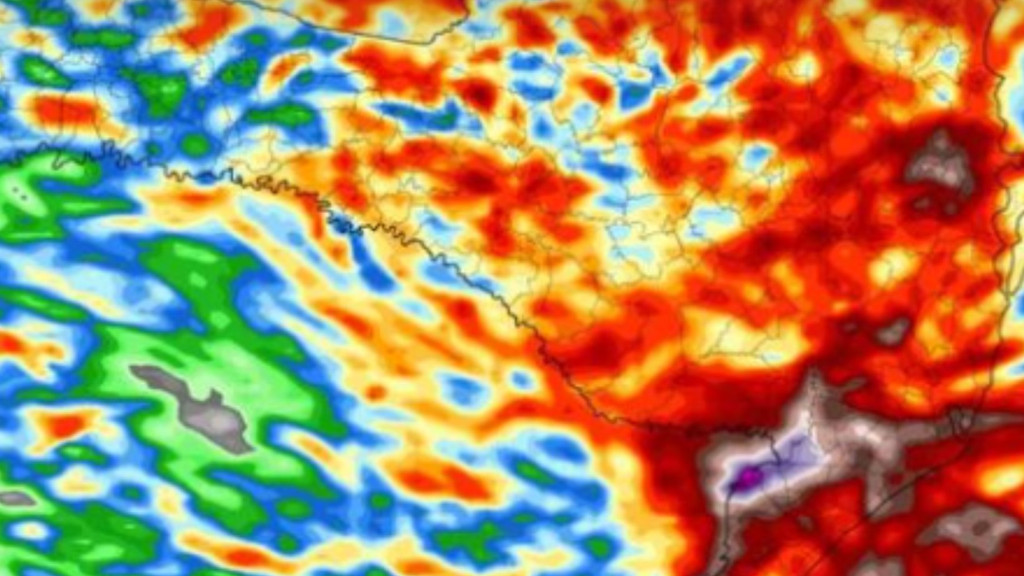 Santa Catarina em alerta para chuva extrema nos próximos dias