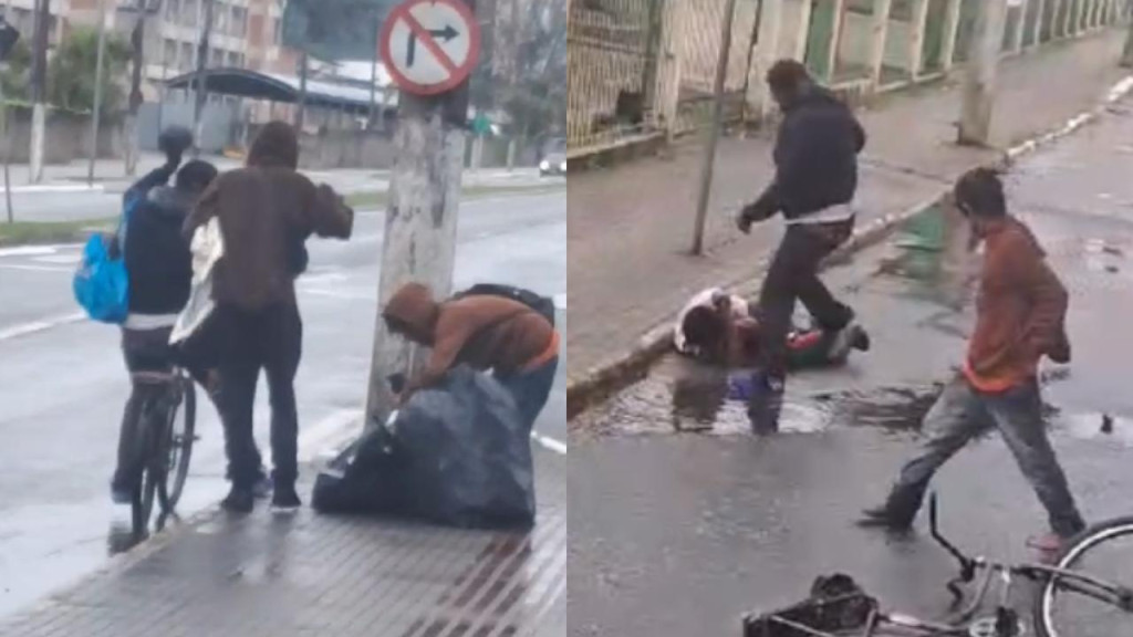 Moradores de rua tentam matar rival em disputa por latinhas em frente a Univali em Itajaí