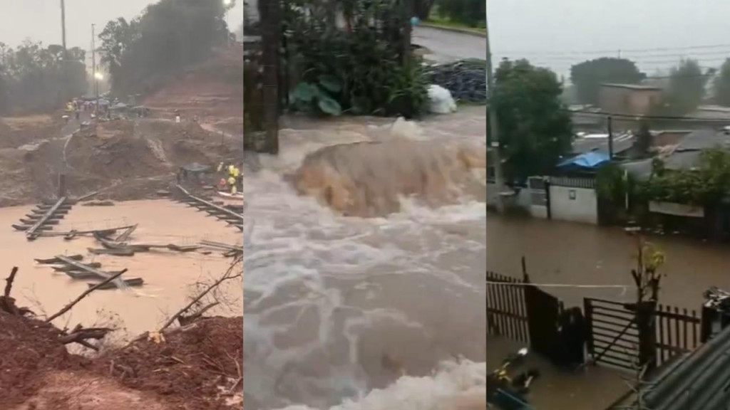ATENÇÃO: Rio Grande do Sul tem novo dia caótico de chuvas e coloca SC em alerta