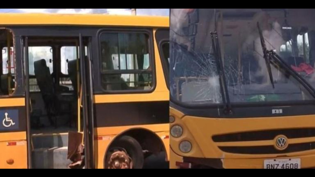 Aluno assume direção de ônibus escolar após motorista ter mal súbito