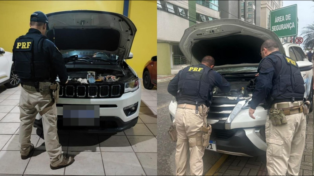 Veículos clonados em Itapema e Biguaçu são recuperados na BR-101