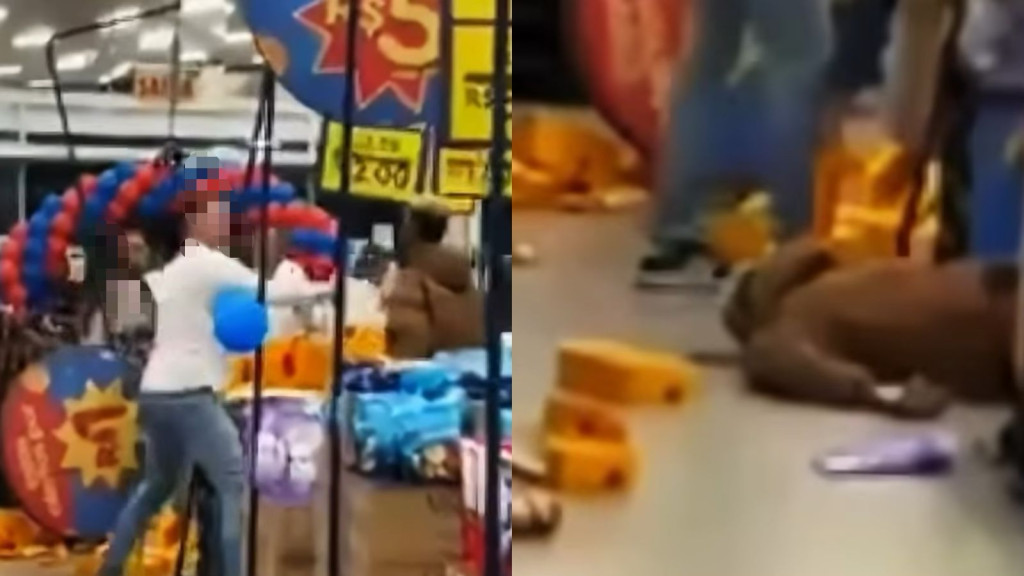 Discussão em supermercado de Itapema termina em 'nocaute'