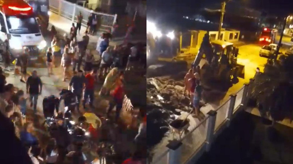 Trabalhadores são resgatados após 3h soterrados em obra de Penha